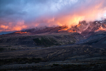 sunrise in the mountains