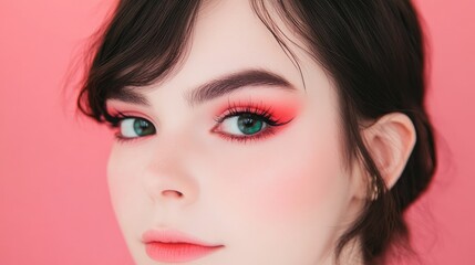 Close Up of Fiancee s Face with Makeup