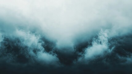 Obraz premium Dramatic Foggy Mountainscape: A Mystical Landscape Enveloped in Mist