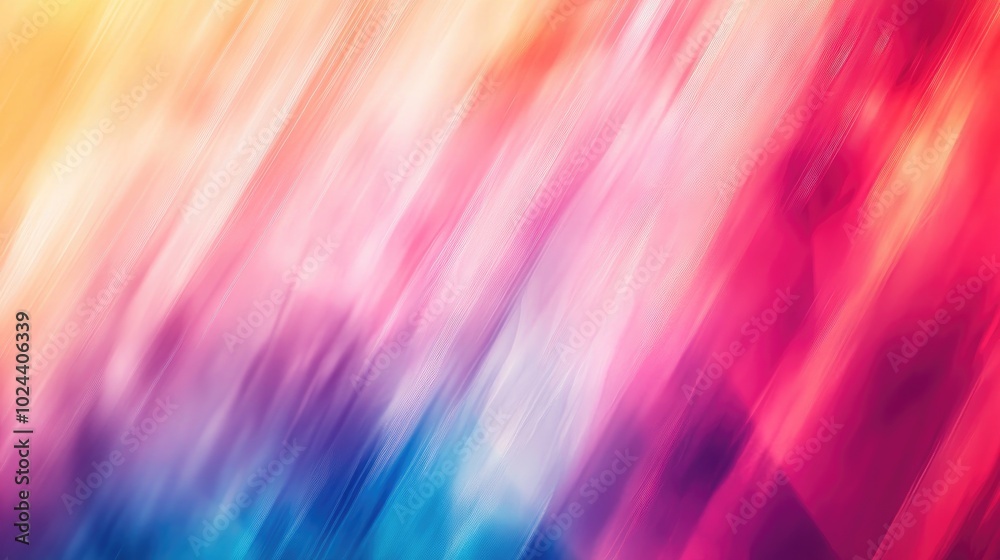Poster Abstract geometric texture featuring a colorful blurred background ideal for gradient wallpapers wave illustrations and fantasy patterns in graphic presentation or fashion design