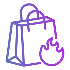 shopping bag Gradient icon