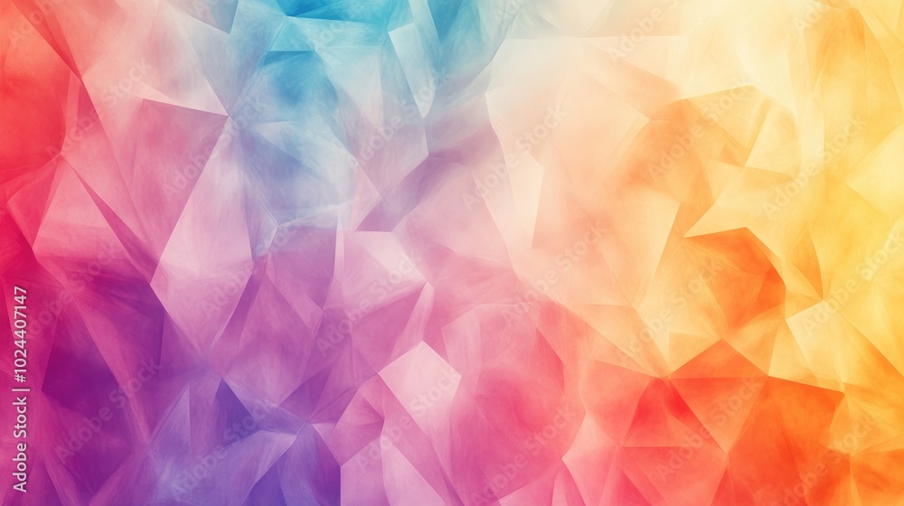 Poster Abstract geometric texture featuring a vibrant blurred background with gradient effects ideal for gift wrapping paper textiles digital printing or brochure design