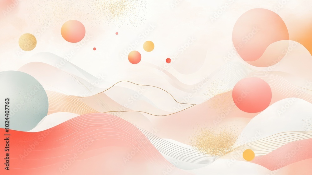 Poster beautiful fantasy background in soft pastel colors with brightness and bokeh white gold and pink pas