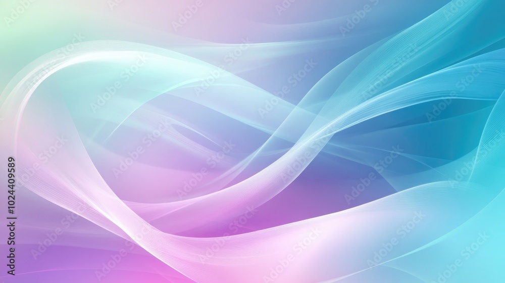 Poster Abstract Vivid Gradient Color Modern Style Airy Wallpaper Background Design Dynamic Light Effect Soft Backdrop Light Blue Teal Green Violet Purple Pink Blurry
