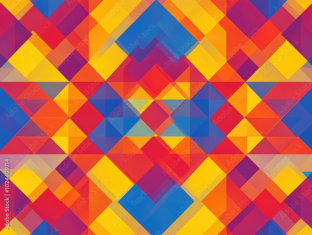 Poster Abstract geometric pattern design suitable for textiles and contemporary backgrounds