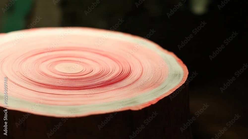 Poster close up of tree ring patterns