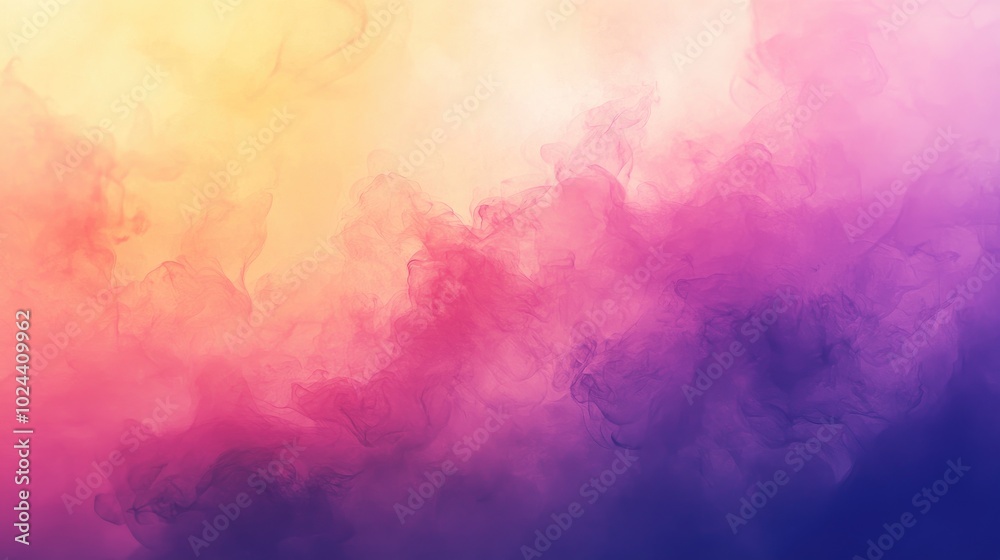 Aufkleber Artistic illustration with a dreamy blurred modern background featuring a gradient ideal for use as a backdrop or banner design