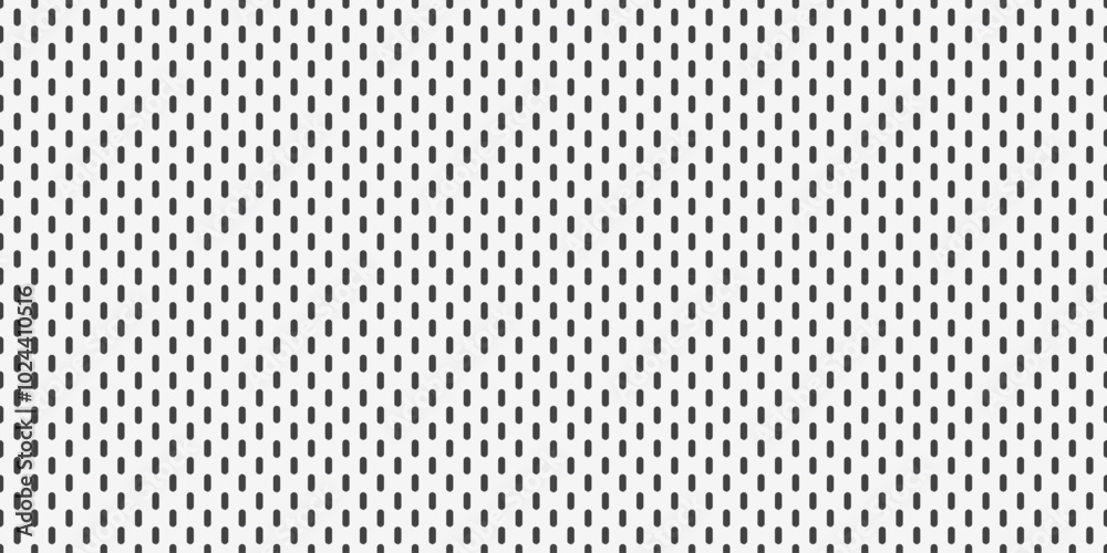 Wall mural peg board perforated texture background material with oval holes seamless pattern board vector illus