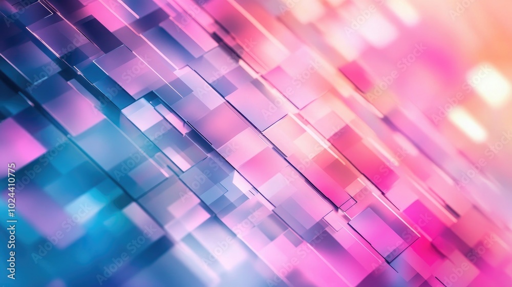 Poster abstract geometric texture featuring a modern blurred background gradient illustration and motion pa