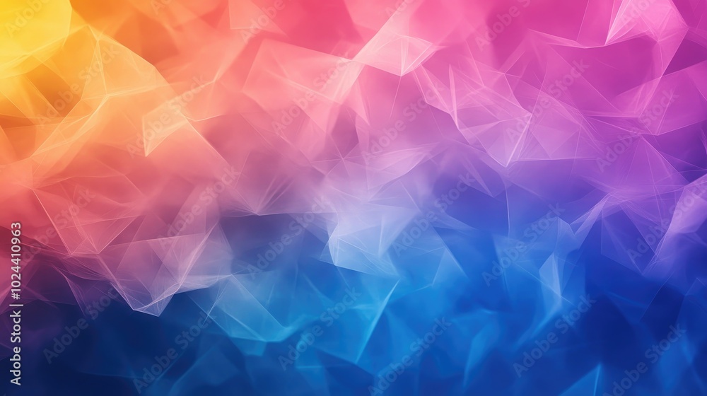 Aufkleber Abstract geometric texture featuring a colorful blurred background ideal for gradient wallpapers wave illustrations and fantasy patterns in graphic presentation or fashion design