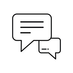 Message vector icon stock illustration