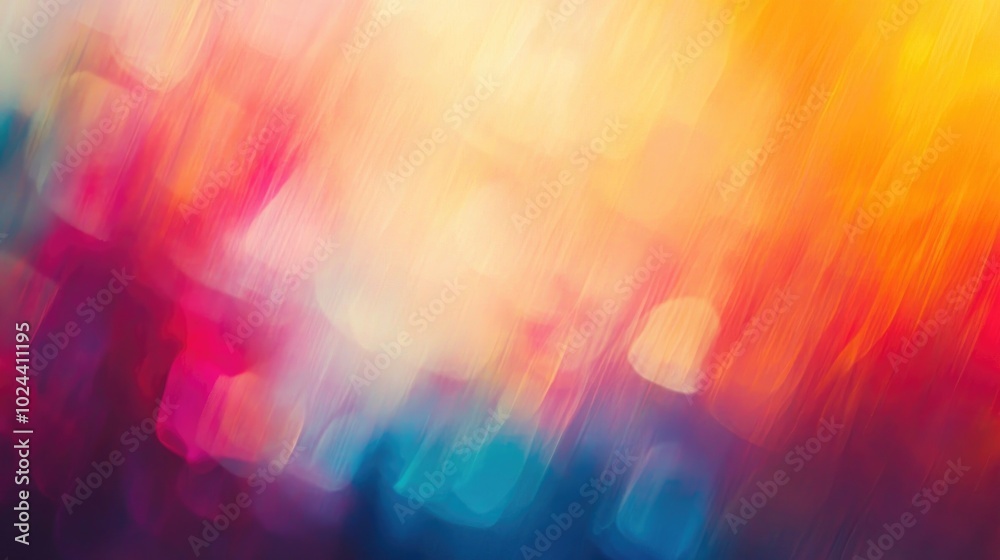 Poster Abstract geometric texture featuring a colorful blurred background with a gradient effect perfect for use in wallpapers textiles templates or advertising designs