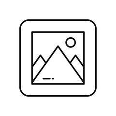 Image Gallery vector icon stock illustration