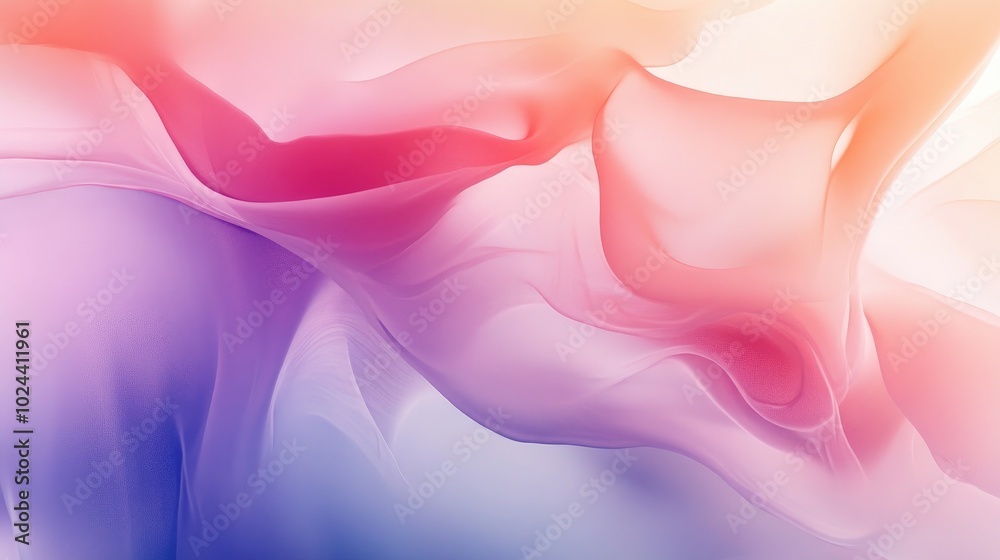 Poster abstract hues with a soft indistinct background