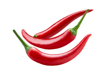 Küchenrückwand glas motiv Scharfe Chili-pfeffer red hot chili pepper and golden royal armchair isolated on transparent or white background  © Hanoi .s