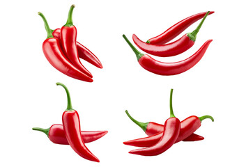red hot chili pepper and golden royal armchair isolated on transparent or white background