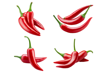 red hot chili pepper and golden royal armchair isolated on transparent or white background