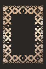 Isolated shining frame