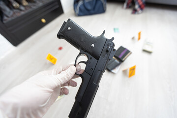 Crime scene investigation - collecting evidence from the crime scene