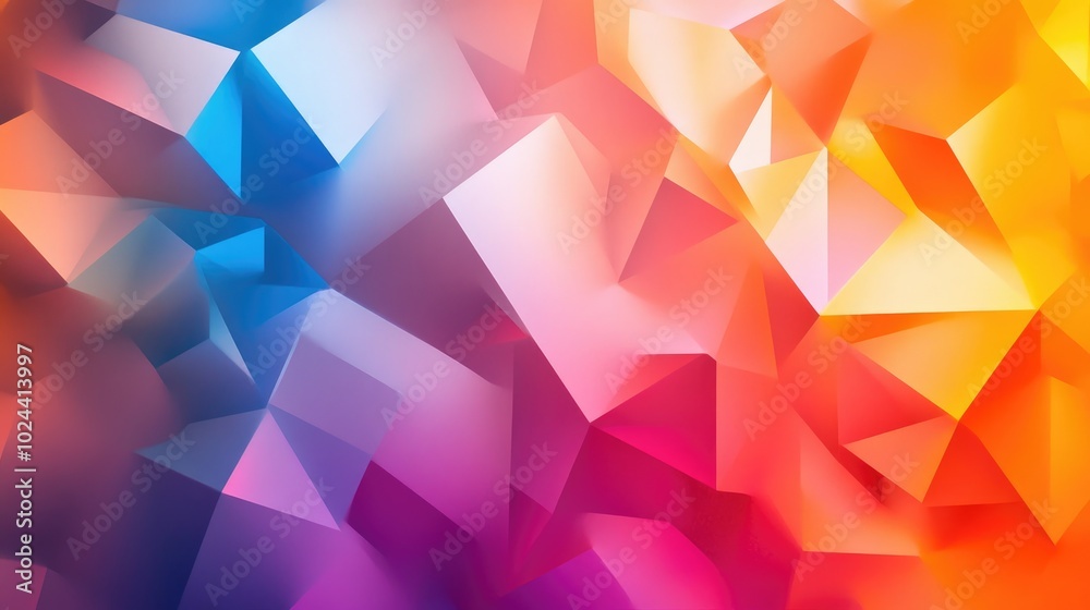 Aufkleber Abstract geometric texture featuring a vibrant blurred background with gradient effects ideal for gift wrapping paper textiles digital printing or brochure design