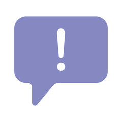 Alert symbol for a new message or important notification