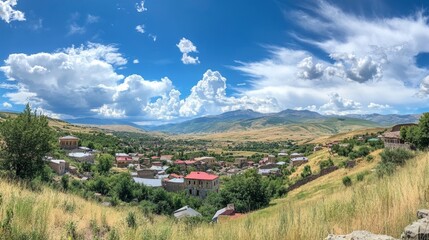 Vanadzor outskirts panorama