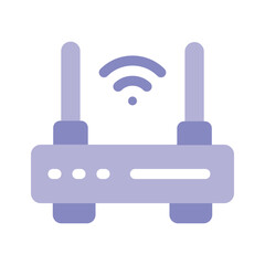 A WiFi router, representing wireless connectivity or internet services
