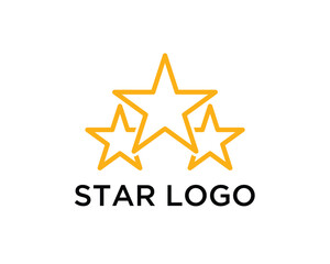 Obraz premium Creative Star Logo Design Template