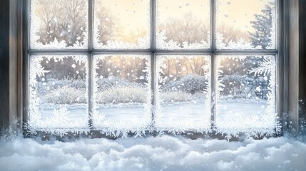 Naklejka premium Silver Lace, Frost