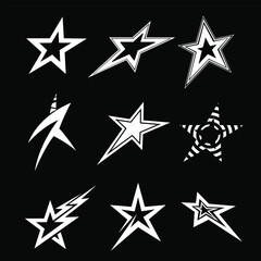 Obraz premium Set of Stars Vector Design 