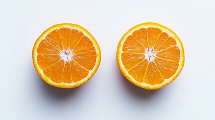 Citrus slices isolated