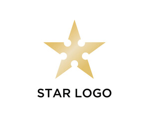 Obraz premium Creative Star Logo Design Template