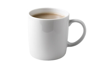 White coffee cup mockup isolated on transparent or white background