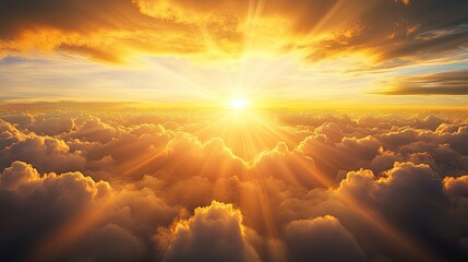 Morning Light Breaking Through Soft Clouds