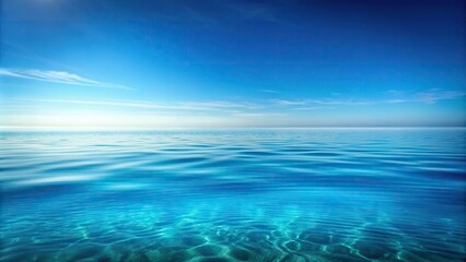 Obraz premium Tranquil ocean with light blue background beneath the sea