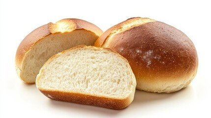 Freshly baked Bavarian bread loaves.