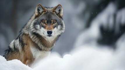 Naklejka premium Wolf in Bavaria