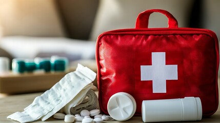 A first aid kit is a collection of supplies used to provide immediate medical attention to minor injuries or illnesses before professional medical help arrives