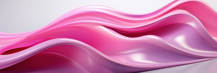 Fototapeta premium Abstract Pink Waves