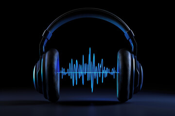 Audio Waveform Headphones: Immersive Sound Experience 