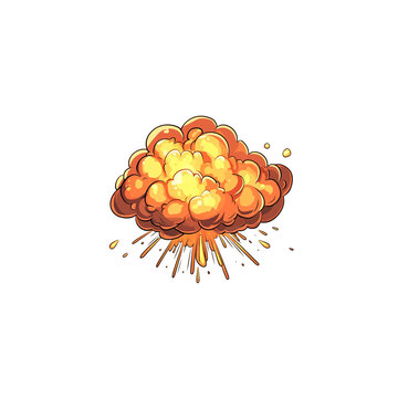 recommend clip art: Cartoon of a clipart style bomb on a white background.