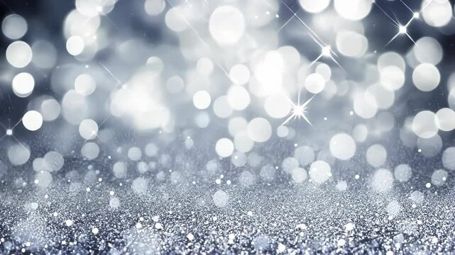 A shimmering background of sparkling lights and glitter, ideal for festive designs.