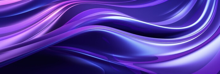 Abstract Purple and Blue Waves