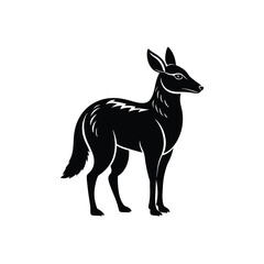 silhouette of a deer