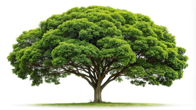 Low angle view of isolated Swietenia mahagoni caoba tree