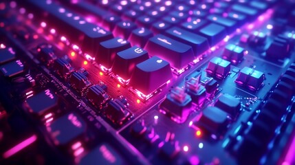 Gaming keyboard with mechanical keys