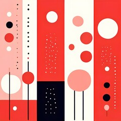Contemporary, Scandinavian, Geometric Patterns, Minimalist Designs, and Nordic-Inspired Aesthetics, vector, illustration 