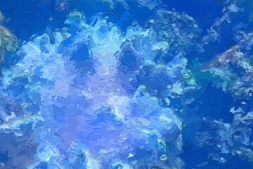 Oil paintings and various flowers, marine creatures, birds, leaves, roses, peonies, chrysanthemums, are beautiful