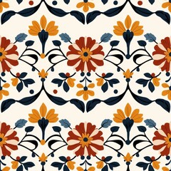 Intricate Ethnic Handmade Ornament Pattern Design