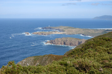 view of the coast of Faro de Punta Frouxeira, A Coruña